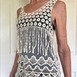 CRYSTAL K | Boho Crocheted Top